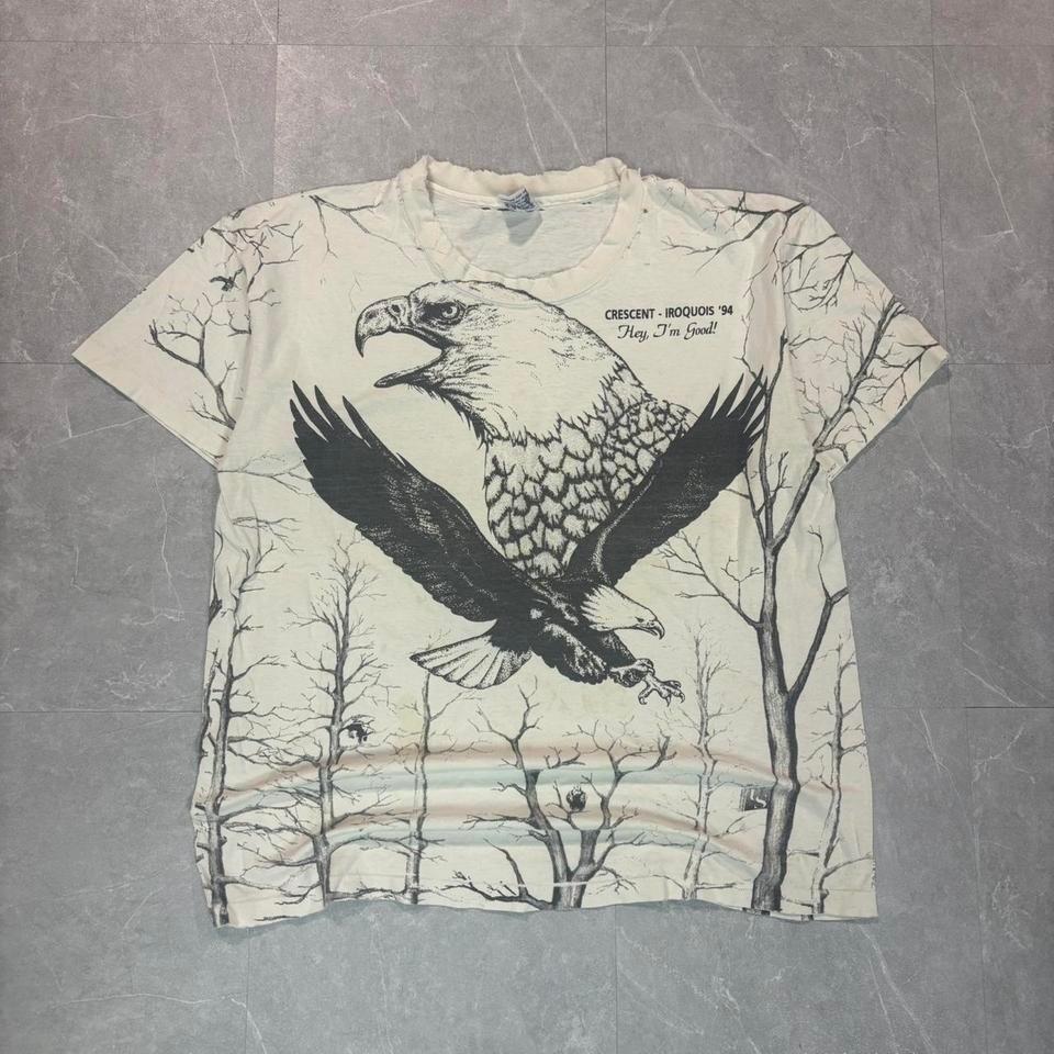 1990 s Bald eagle All over print tee #nature Unisex T-Shirt S
