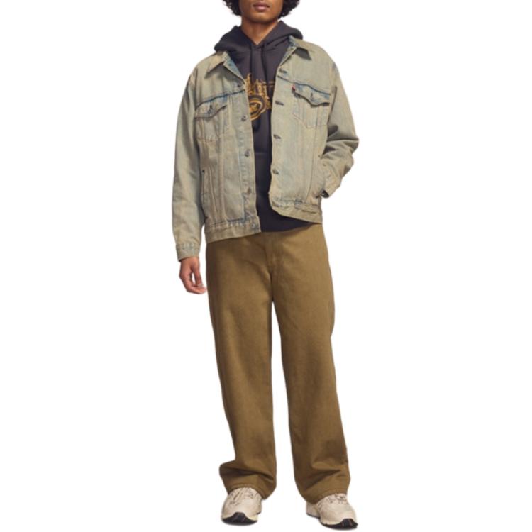 Levis American Comfortable Simple Versatile Single Button Long Sleeve Denim Jacket Men Jackets A5782-0073