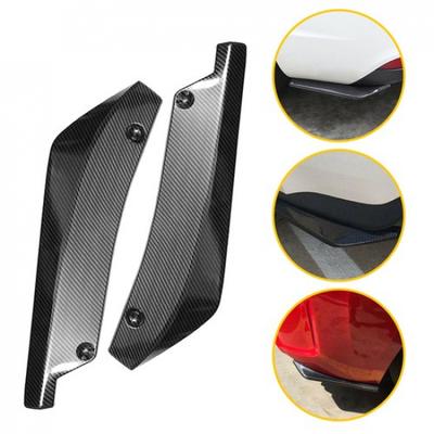 2X Auto Kohlefaser Heckstoßstange Lippe Diffusor Splitter Canard Schutz EXV