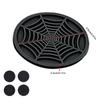 4/8Pcs Silicone Non-slip Car Water Cup Pad Creative Spider Web Mat For Bottle Holder Coaster Auto Interior Anti-skid Cup Holders