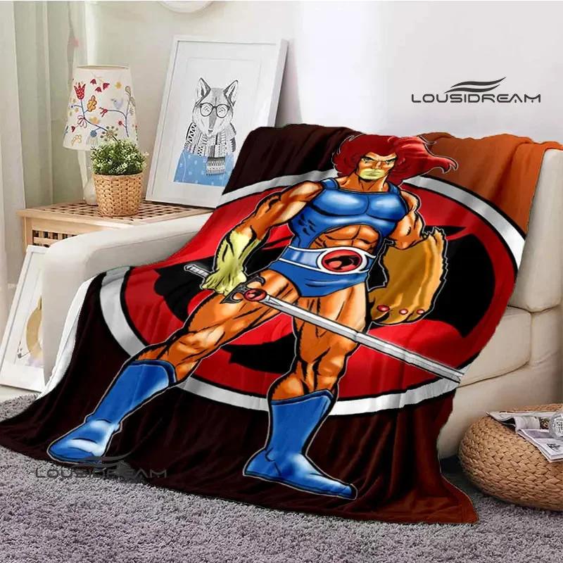 

Одеяло с принтом Thundercats, детское теплое одеяло, одеяло с фланцем, домашнее дорожное одеяло, подкладка для кровати, подарок на день рождения 75x90cm