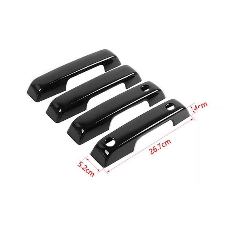 Car Door Handle Cover Trim For Ford F150   Black/Carbon Fiber/Chrome Car Styling Accessories