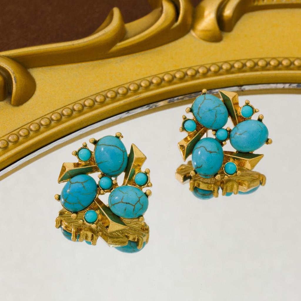 Medieval Vintage Earrings Necklace Women's Middle East Wedding Jewelry Eco-friendly Jewelry