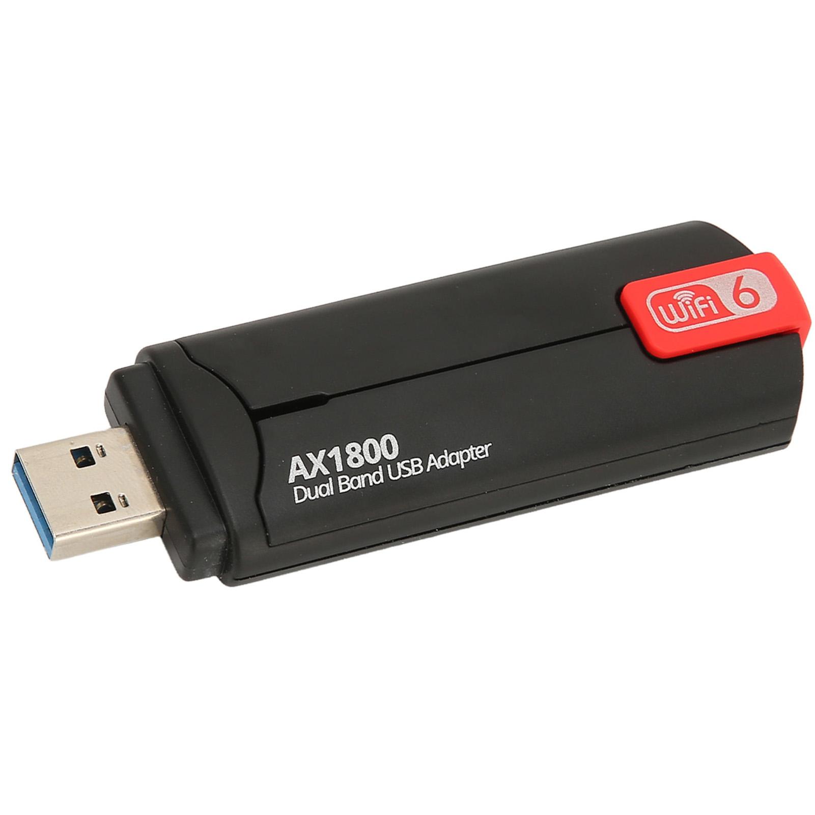 

USB WiFi Adapter 1800Mbps Stable Signal USB3.0 MU MIMO Technology WIFI6 Wireless Internet Card for