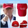 America Make Great Again Hat Donald Trump Black Baseball Cap Red Unisex Gift
