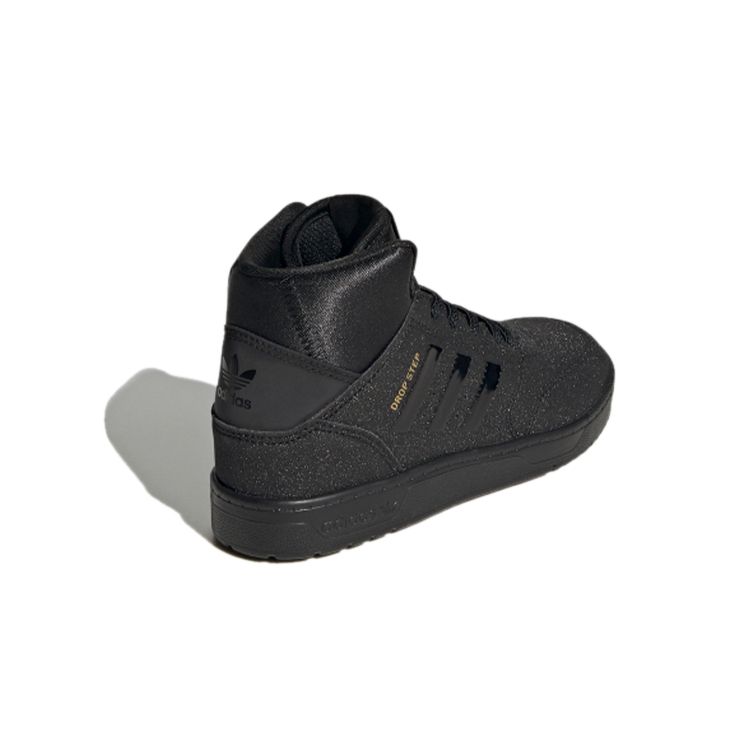 Adidas Originals Drop Step 360 C Durable Non-Slip Lightweight High-Top Kids Skate Shoes Kids Skate Shoes Black FW3155