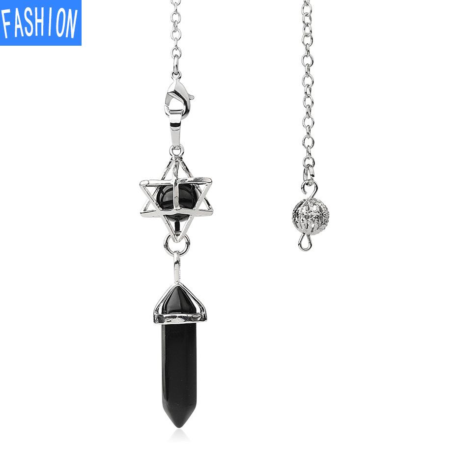 Hexagonal Prism Pendant Crystal Pendant Necklace