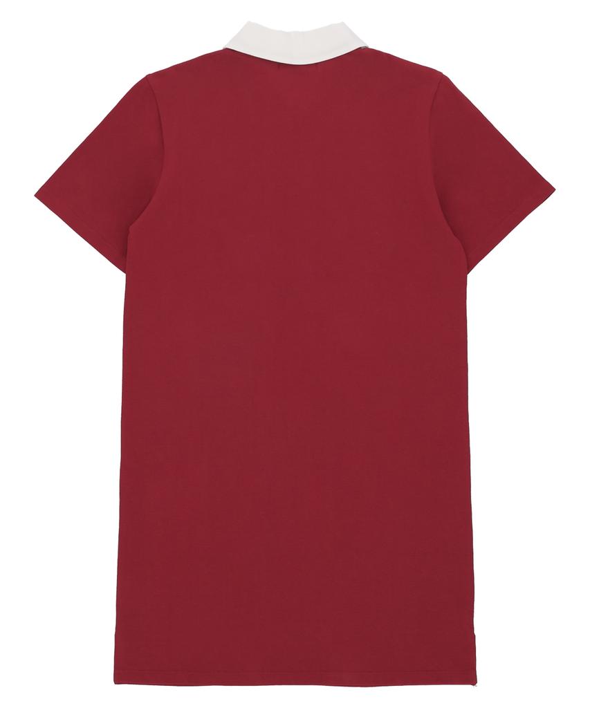 Golla Pique Loose-Fit Onepiece [Red]