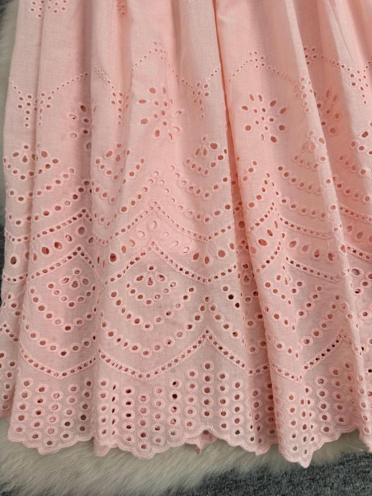 European & American Lace Patchwork A-line Midi Skirt - Classic, Versatile & Stylish