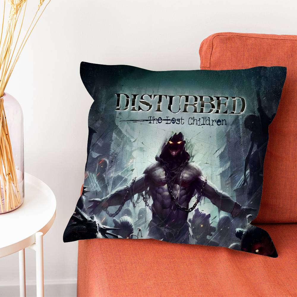 DDisturbed Band Ten Thousand Fists Pillowcase for Sofa Cover Decoration Home Decor Items Luxury Pillow Covers Cushion Cushions