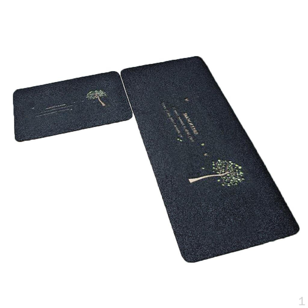 

2 Area Rugs Anti-skid Water-absorbing Floor Mat for Home Hallway