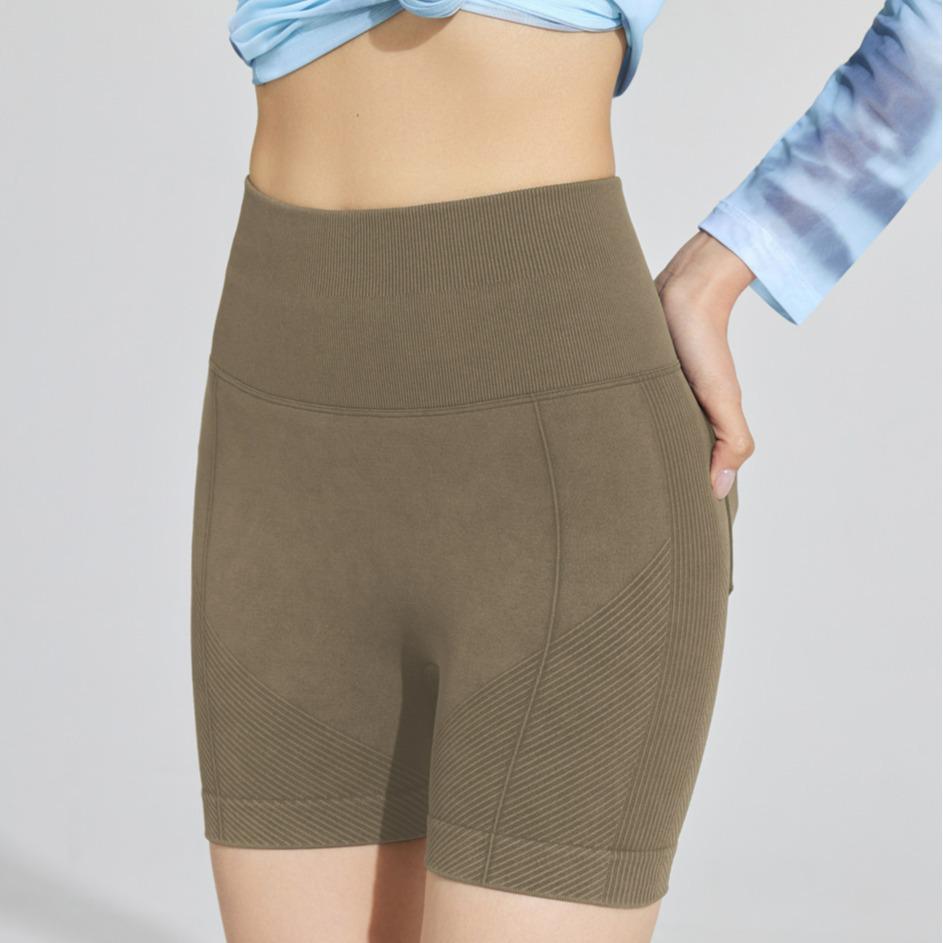 

Spring/Summer Seamless Denim Fitness Shorts Small джинсовий синього кольору