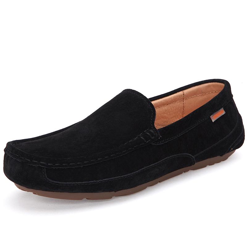 Casual Men Genuine Leather Suede Shoes Summer Breathable Classic Men'S Loafers Moccasins Penny Shoes Fashion Men'S Shoes