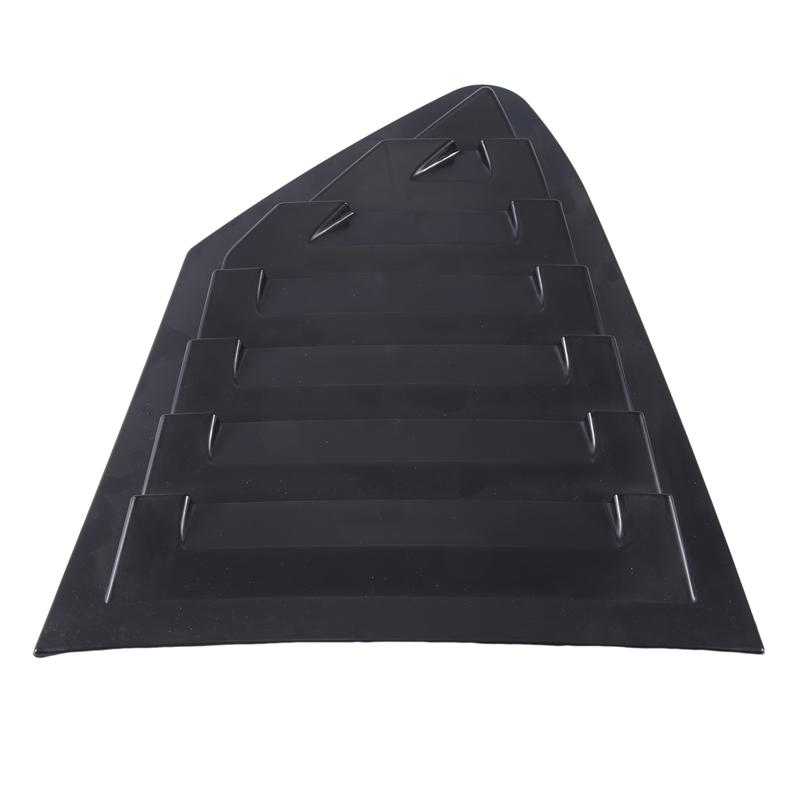 

Matte Black Rear Side Vent Quarter Window Louver Shutter Cover Trim Parts Component For Ford Focus - матовий чорний колір