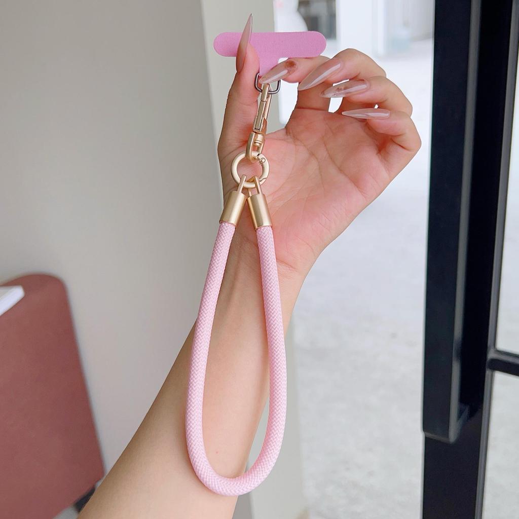 Colorful Tuhao Gold Braided Mobile Phone & Water Cup Lanyard Bracelet