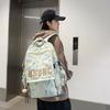 High School Backpack Boys Personality Graffiti College Student Schoolbag Women's Casual Simple Versatile Backpack