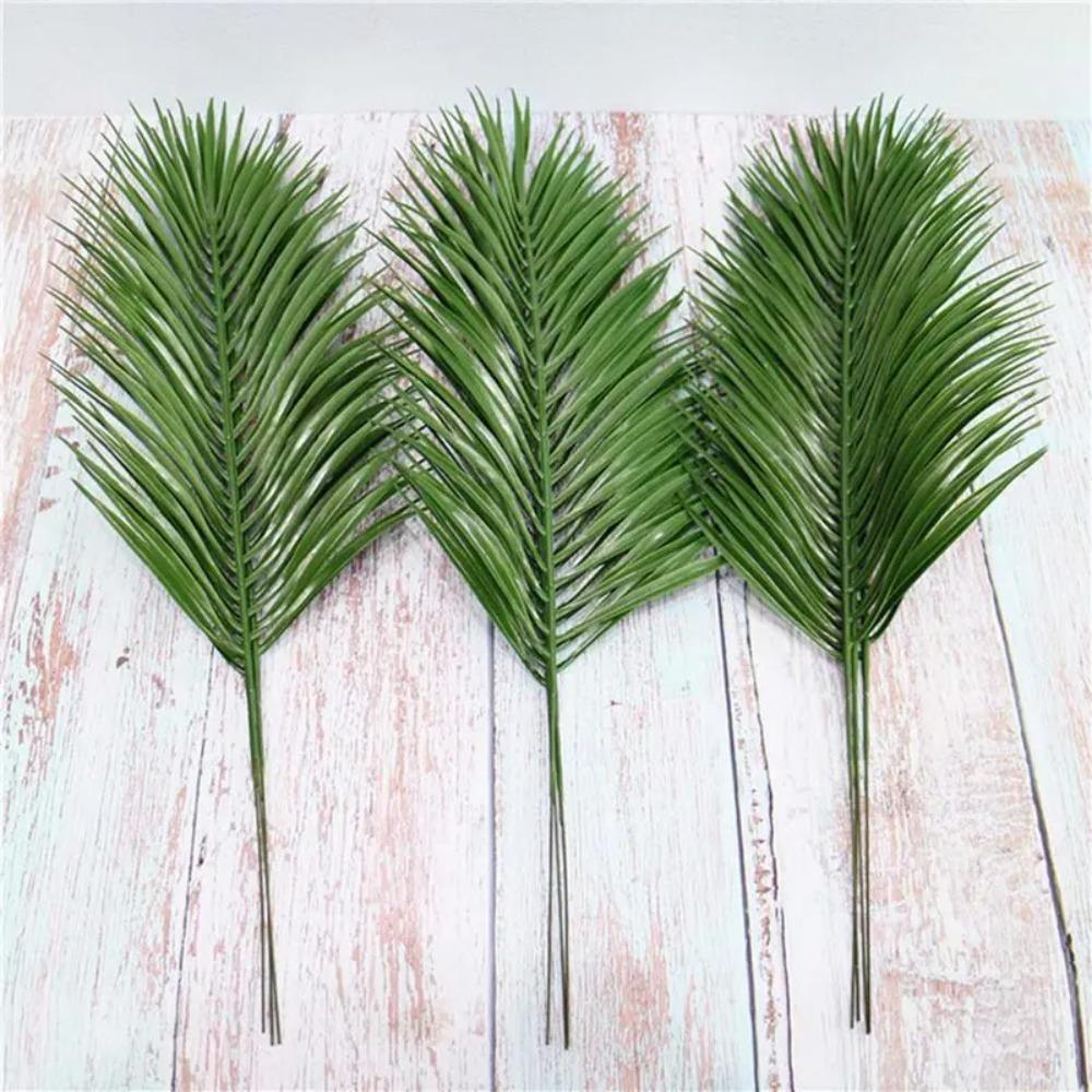 5pcs DIY Fake Tropical Palm Leaves Large Large Palm Leaves  Office Decor
