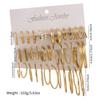 Hot Selling Geometric Ring Earrings Set Elegant Earrings Simple Plain Ring Earrings
