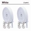 1/2Pair 8MM Flat No Tie Shoelaces Elastic Shoelace Metal Buckle Shoelaces Without Ties Sneakers Children Laces Shoe Accessories
