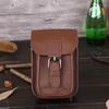 Scissor Scissor Waist Leather and with Belt Loop and Carabiner Hook k-cocochi Bag, Case, Pouch, Suede, Brown,
