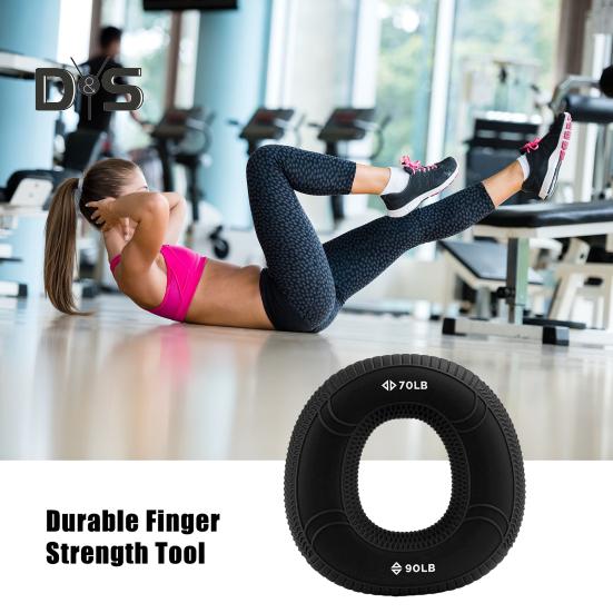 Pierścień do treningu siły silikonowej, antypoślizgowy pierścień do treningu przedramion i palców, koło do wzmacniania dłoni, przenośny trening rehabilitacyjny dłoni