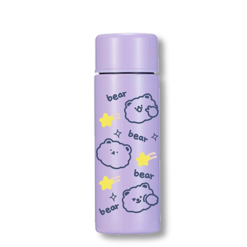 Leno 150ML Mini Vacuum Insulated Water Bottle Portable Leakproof Travel Mug Thermal Flask for Kids Children Women School