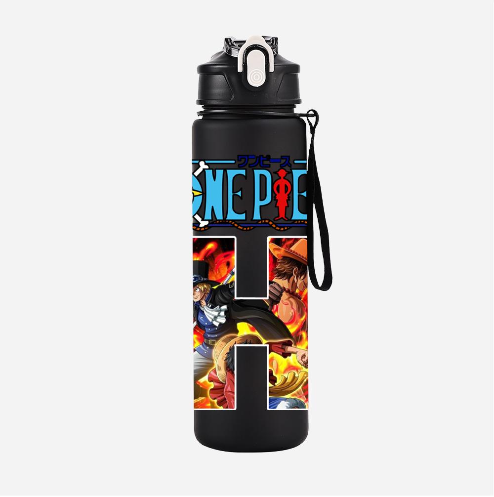 Anime A-Z English Letter Printed Large Capacity Water Cup Demon Hunters Outdoor Portable Drinking Bottle for Boy Girl Gift