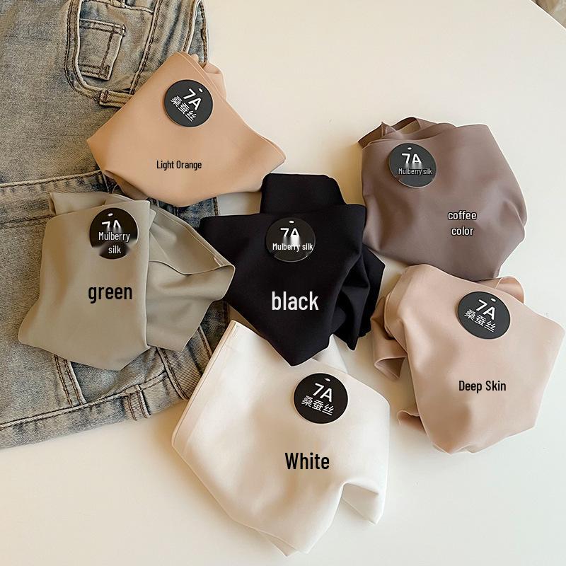 

Женские бесшовные антибактериальные шелковые трусы - Удобные, дышащие, с заниженной талией, треугольные, большого размера, не натирают, идеально подходят для спорта (Набор из 7). L