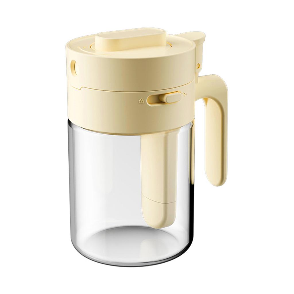 Japanese Style 2-in-1 Condiment Jar Spice Container with Spoon Airtight Kitchen Canister for Salt, Spices & Sugar