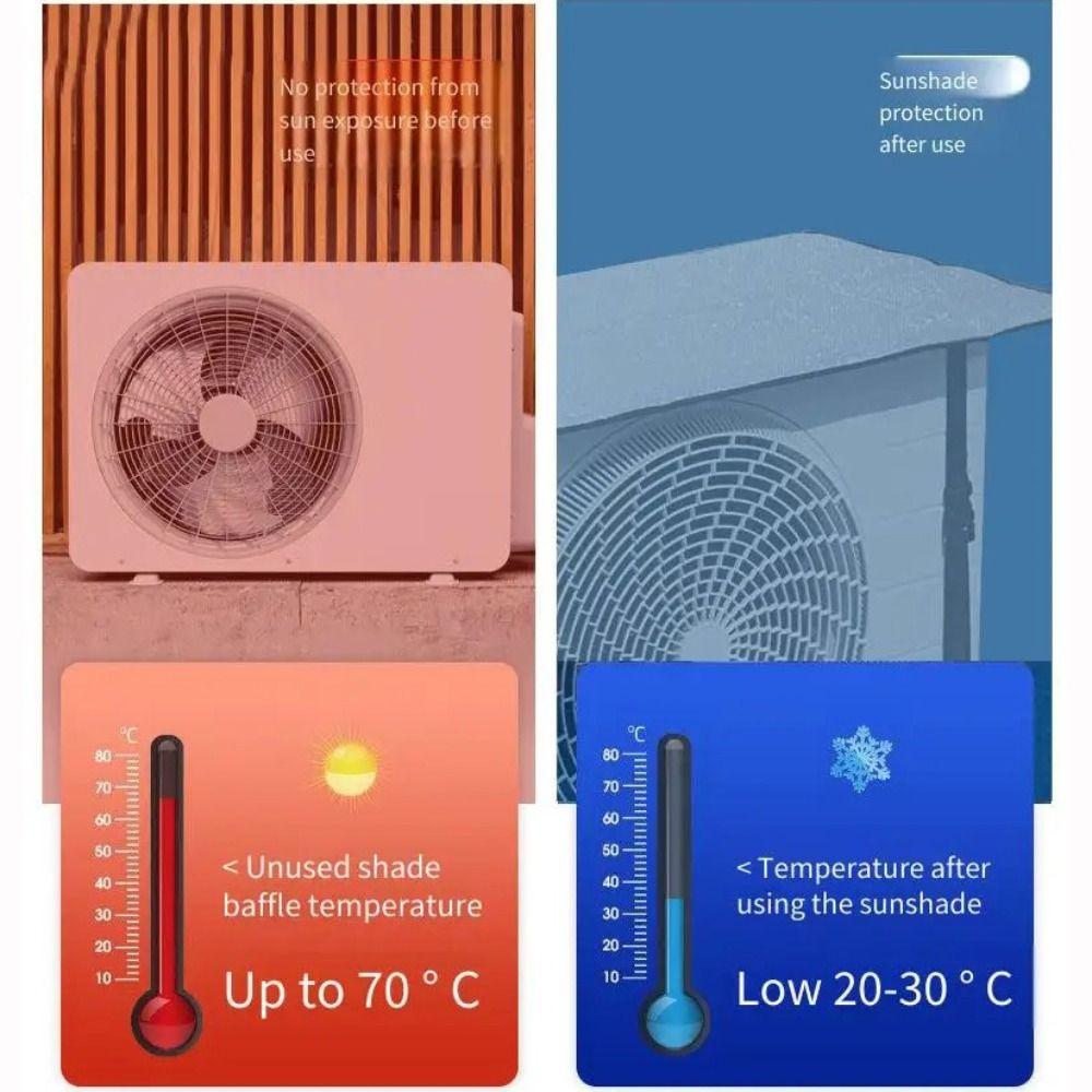 Waterproof Air Conditioner Protective Anti-Snow Anti-Dust Cover New Sun Rainproof Cover  Outdoor