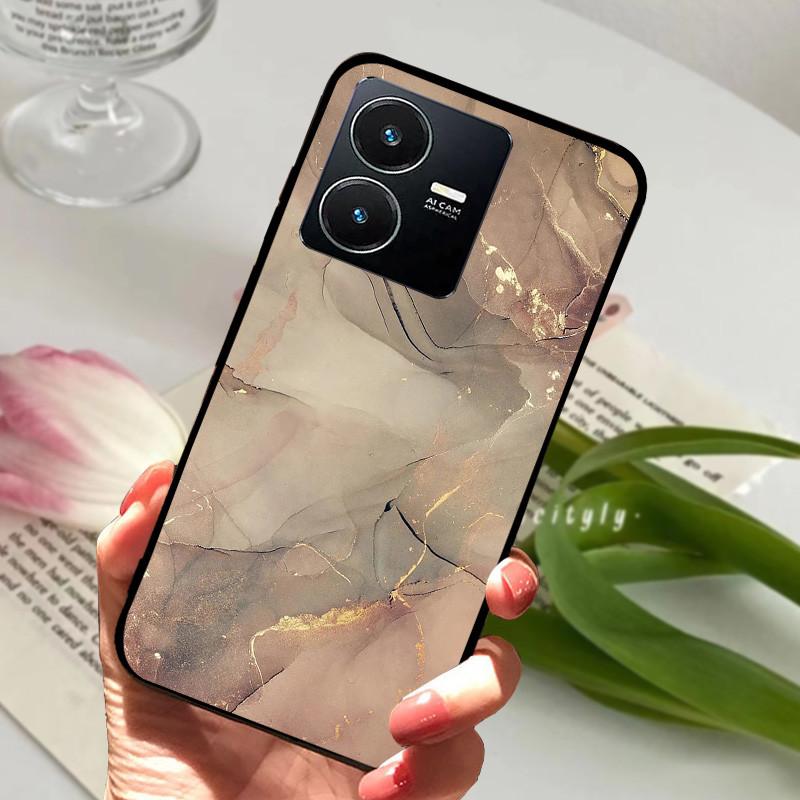 Pro Vivo Y22S 2022 Pouzdro Nárazuvzdorné Měkké TPU Silikonové Kryt Telefonu Pro Vivo Y22 Y 22 V2207 Y22S V2206 Funda Capa Kreslený Vivoy22