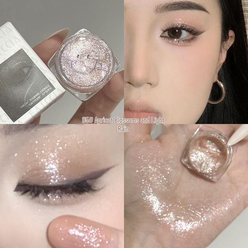 Jelly Liquid Single-Color Eyeshadow: Burst Flash Highlight, Super Flash Pearl Glitter