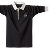 2026 Long Polo Shirt Mens Stand Collar Polo Shirts Embroidery Casual Cotton 6XL Full Tops POLO Shirt