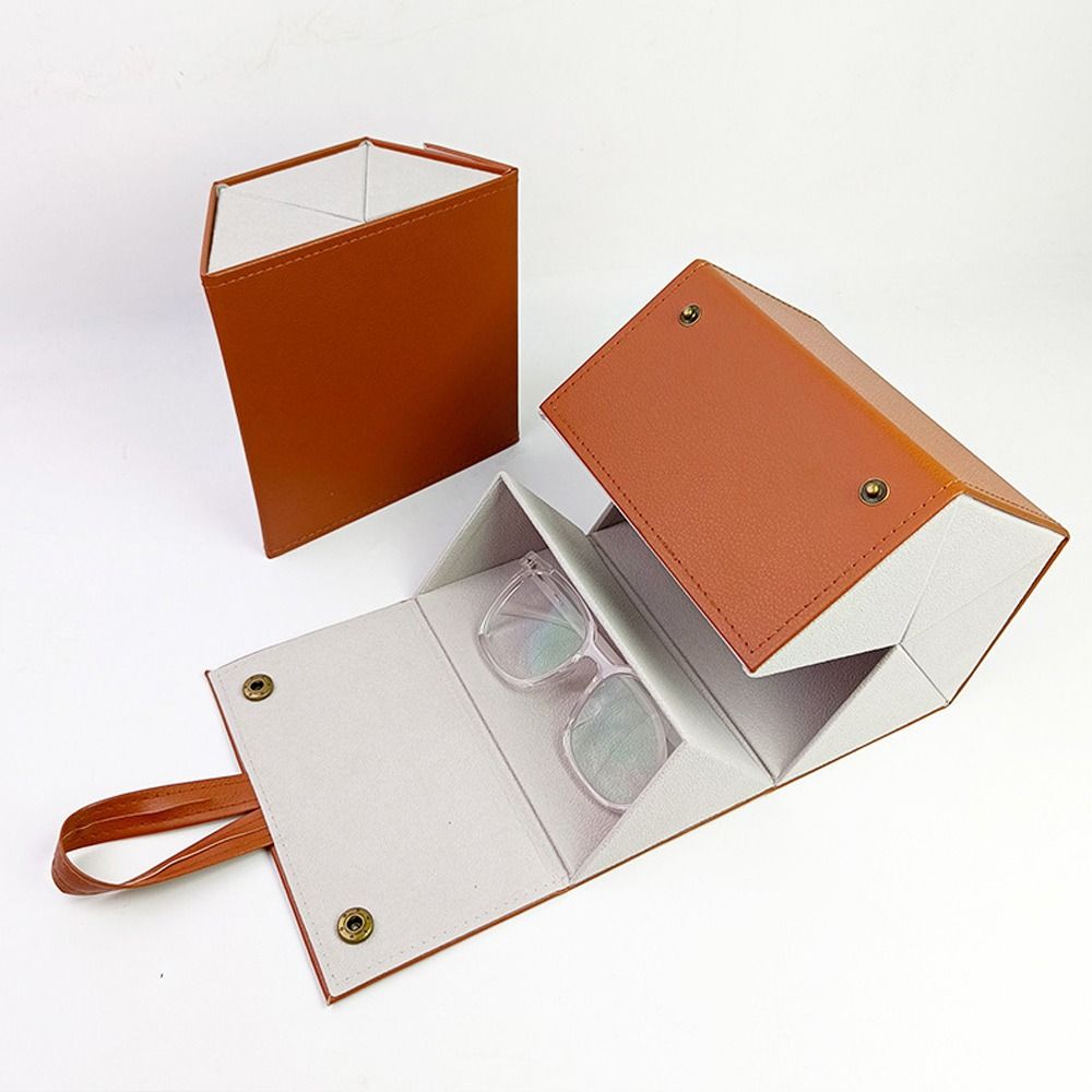 Compact Design Glasses Organizer Hard Shell Storage Box Portable Eyeglasses Holder  Display