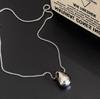 Alloy Feng Shui Water Drop Pendant Necklace for Women, Long Autumn/Winter Style, Casual Light Luxury Accessory