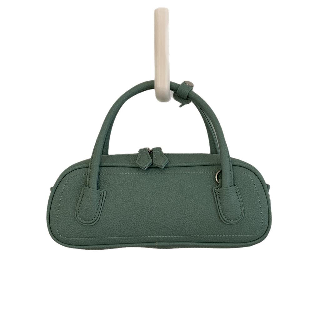 Summer Macaron Color Hand-held Bowling Bag, Stylish and Simple Commuter Bag, Cross-body Small Square Bag