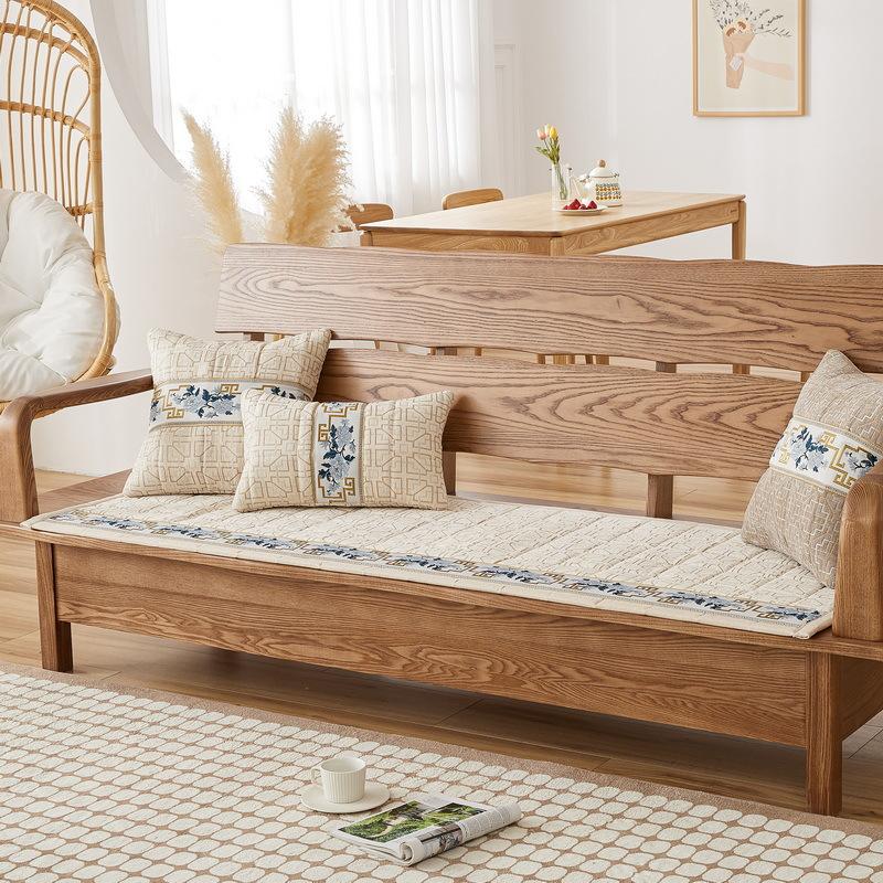 Nowe chińskie poduszki na siedziska, szenilowe, lite drewno, mahoń, poduszka na sofę, antypoślizgowa, pogrubiona, domowa, cztery pory roku, uniwersalna