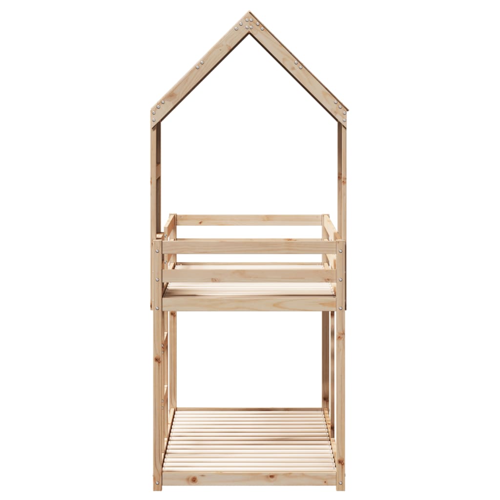Bunk Bed without Mattress 90x190 cm Solid Pine Wood