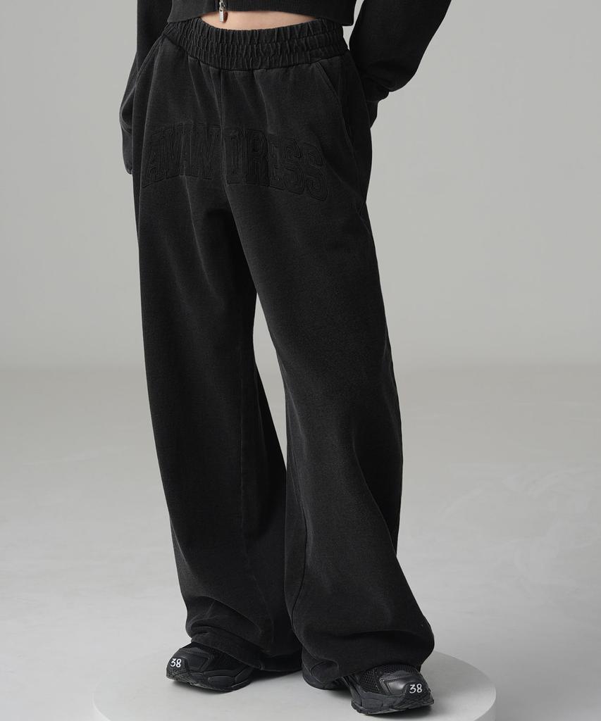 AVANDRESS Felt 3D Pigment Wide Pants - 3Col