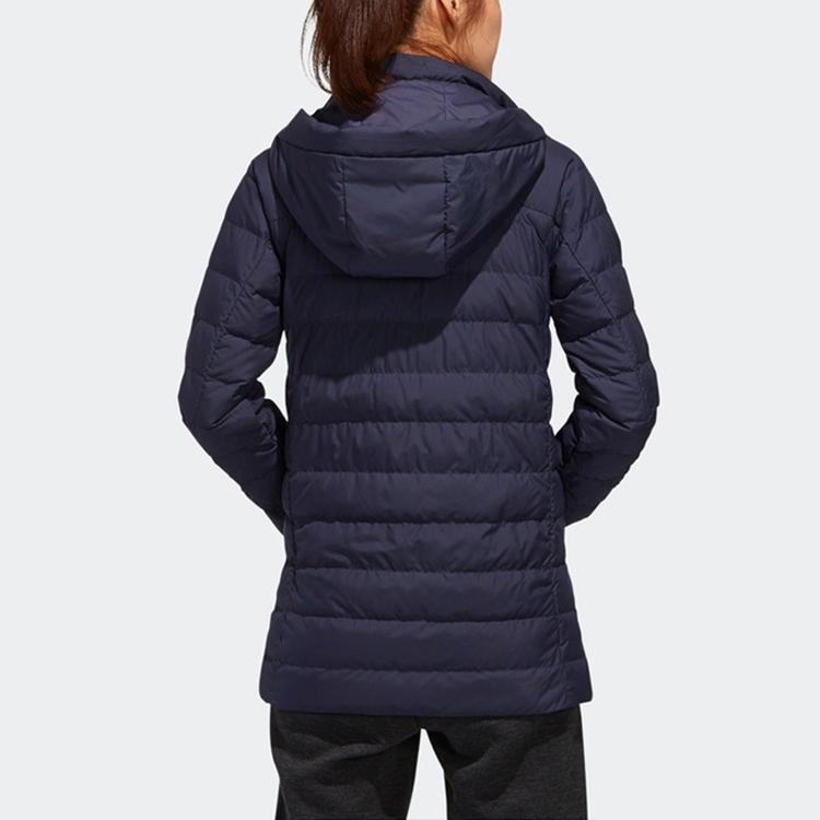 Adidas Climawarm Hooded Down Jacket Women Outerwear Legend-Ink-Blue EH3989