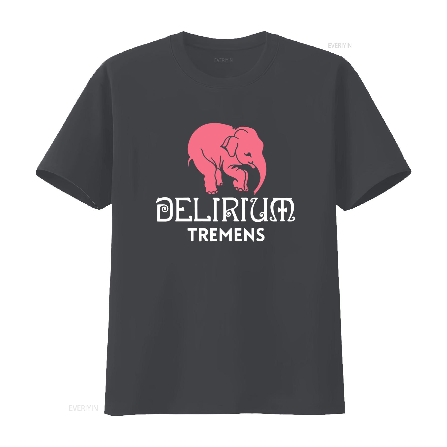 ZheXiong TEE Nieuw Delirium Tremens Logo T-shirt Grappig Ontwerp Amerikaanse Maten S 5XL vintage Gewassen streetwear Uitgerekt Casual Comfortabel 2XL