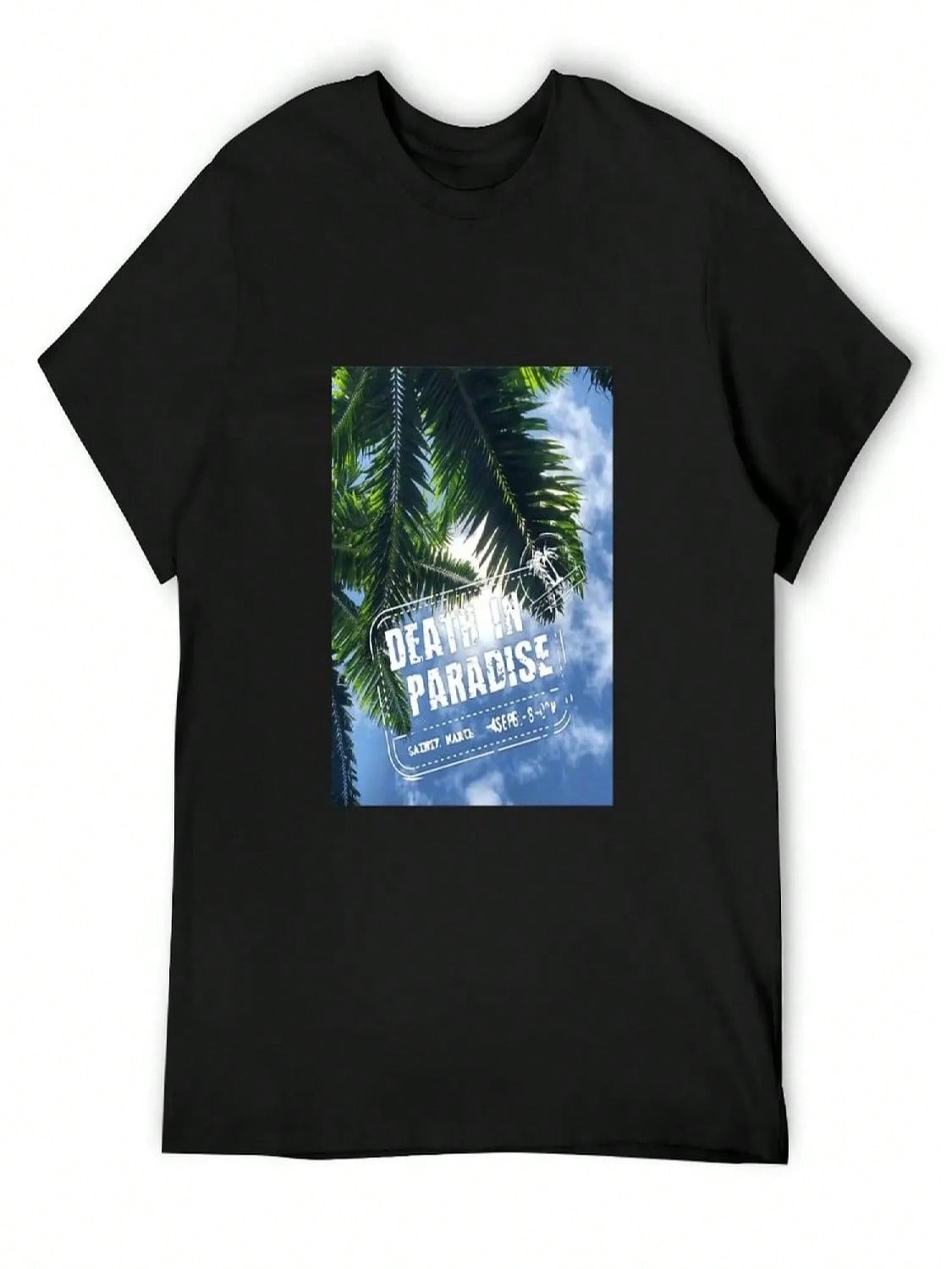 BBC Death In Paradise T-Shirt T-Shirts Man Graphics Valentines Boutique Clothes unisexs Workout Shirts S разноцветный