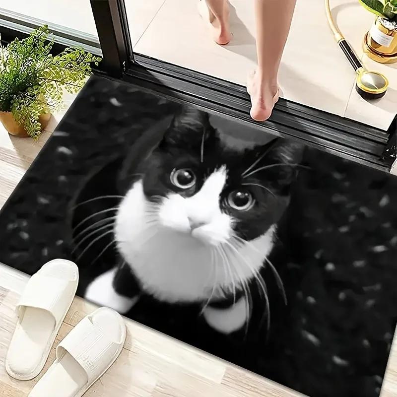 KittenThemed Door Mat Is Anti Slip and EasyTo Clean Home Decorations Can Be Placed At The Entrance of The Bathroom or Bedroom