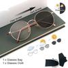 1/2pcs Photochromic Anti Radiation Glasses for Women Man Anti Blue Ray Computer Eyeglasses 2 in 1 UV400 Protection