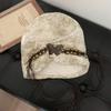 Tassels Beaded Butterfly Hat Weave Knitted Tie-dye Hat Wasteland Pullover Cap  Apparel Accessories