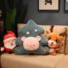 Santa Claus doll cute elk doll Christmas tree throw pillow rag doll Christmas children's gift