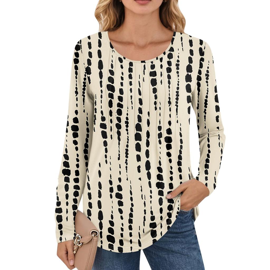 Damen Langarmshirts Grafik-T-Shirts Lässige Basic-Tops Pullover