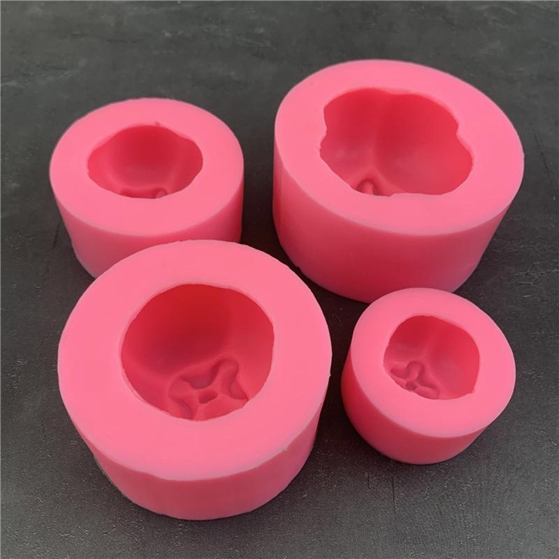 Paste Mould Fondant Cake Mold Silicone Press Baking Utensils Cake Decoration Colorful Mould for Creative Vivid Persimmon