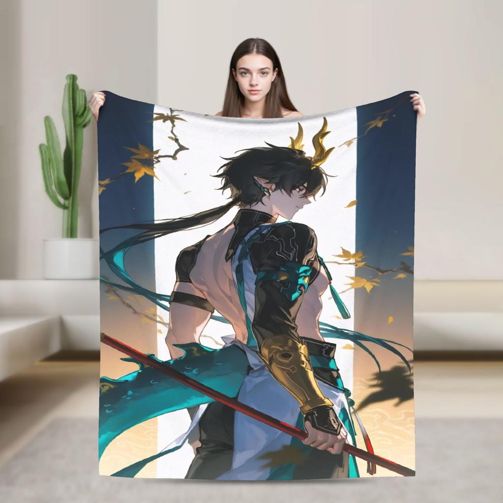 Firefly Blanket Honkai Anime Fuzzy Funny Warm Throw Blanket for Home Winter