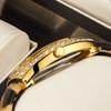 Temperament Women'S Watch Full Of Diamonds, Personalized Light Luxury Square Quartz Watch, Retro Watch